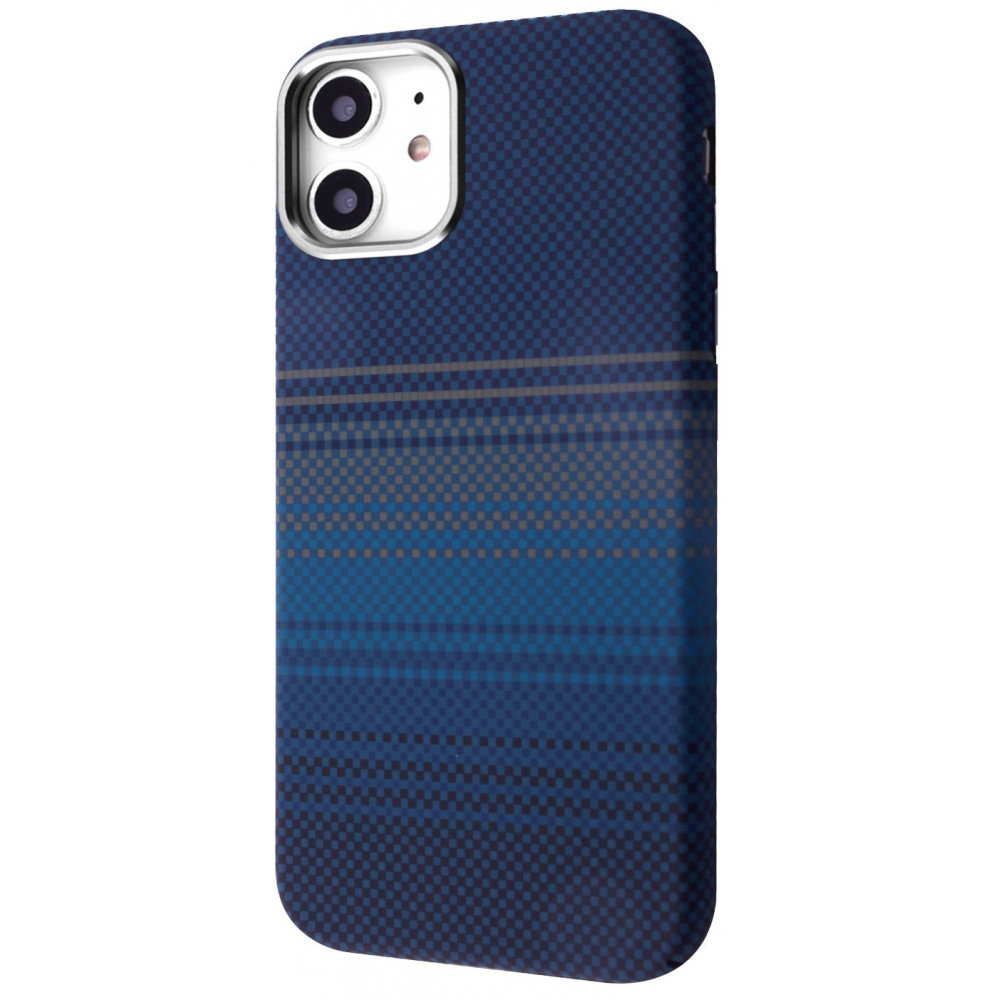 Чохол WAVE Gleam Case with Magnetic Ring iPhone 11 blue stripes на малюнкі №1