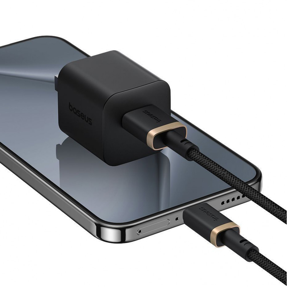 Кабель Baseus Dura Series Fast Charging Type-C 60W (1m) gold/black (P10377802U01-00) Золотий/чорний на малюнкі №7