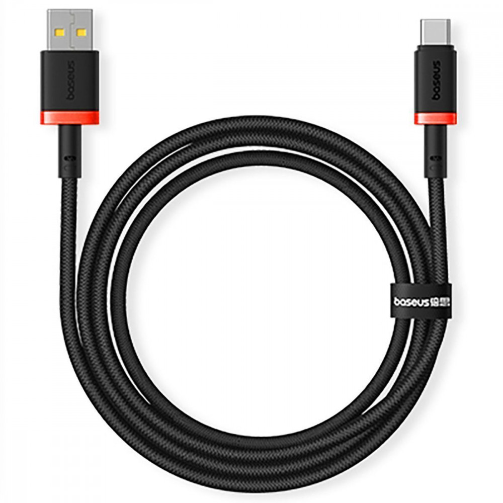 Кабель Baseus Dura Series Fast Charging Type-C 60W (1m) red/black (P10377802U01-01) Червоний/чорний на малюнкі №1