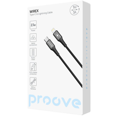 Купить Кабель Proove WireX Type-C to Lightning 27W (1m) 63261 - Ncase