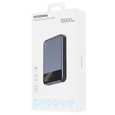 Портативная Батарея Proove Hoodman Magnetic 20W 10000mAh — Придбати в Україні