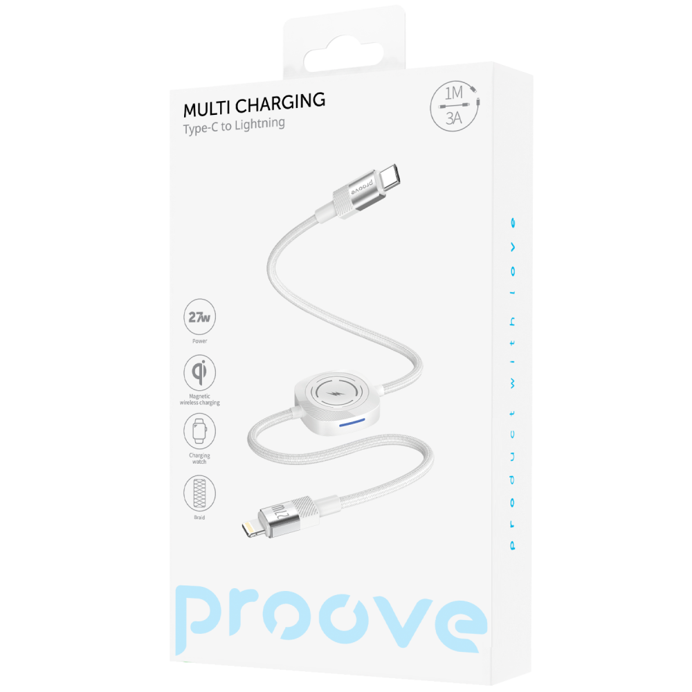 Кабель Proove Multi Charging Type-C to Lightning 27W - фото 1
