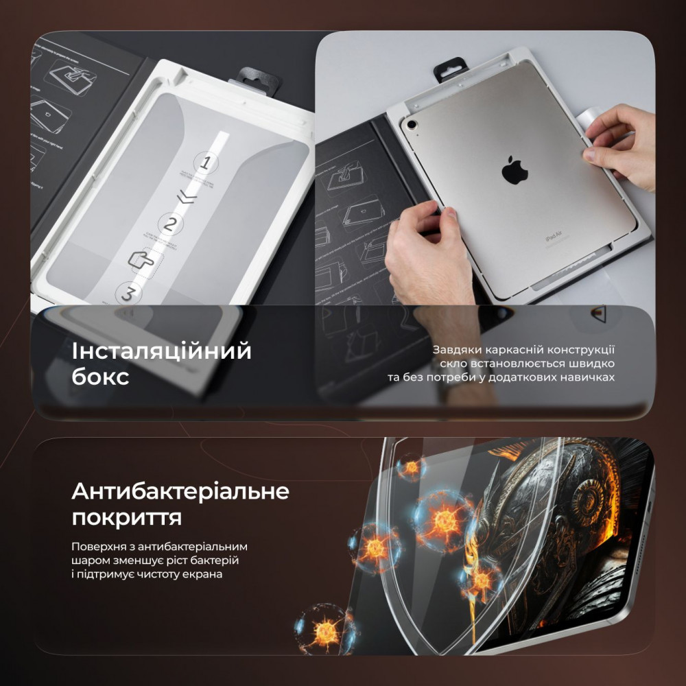 Захисне скло Proove Achilles Installation Box for iPad Pro 11 2018-2022/ Air 10.9 2020-2022 — Придбати в Україні - фото 9