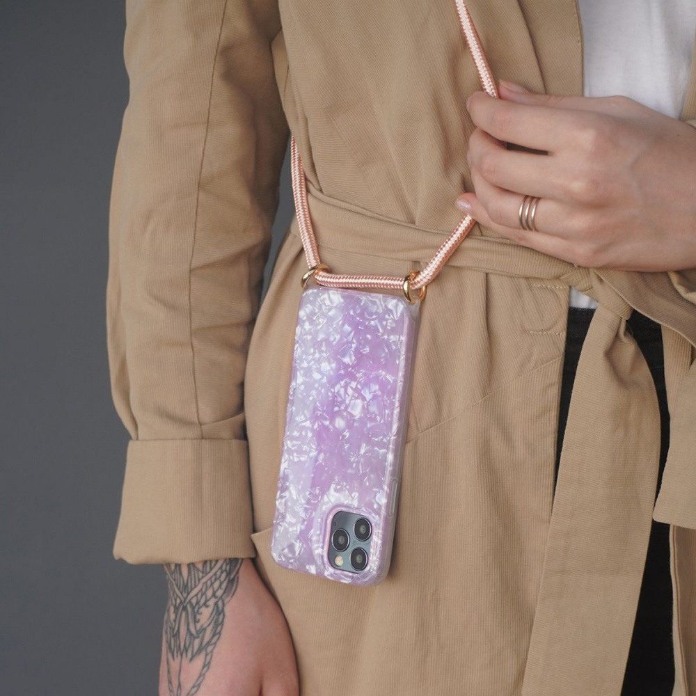 Чехол Confetti Jelly Case with Cord (TPU) iPhone 12 mini - фото 2