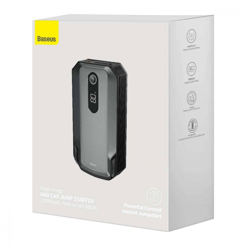 Пусковий Пристрій Baseus Super Energy Max Car Jump Starter 20000 mAh — Придбати в Україні - фото 2