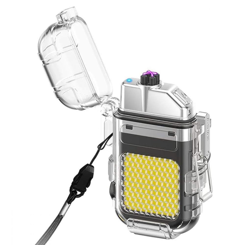 Аккумуляторный LED фонарик ZC-209 с зажигалкой - фото 1