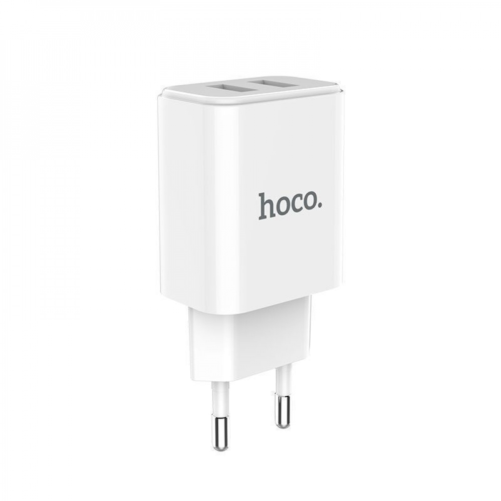 СЗУ Hoco C62A Charger + Cable (Lightning) 2.1A 2USB - фото 1