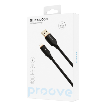 Купить Кабель Proove Jelly Silicone USB to Lightning 2.4A (1m) 49198 - Ncase