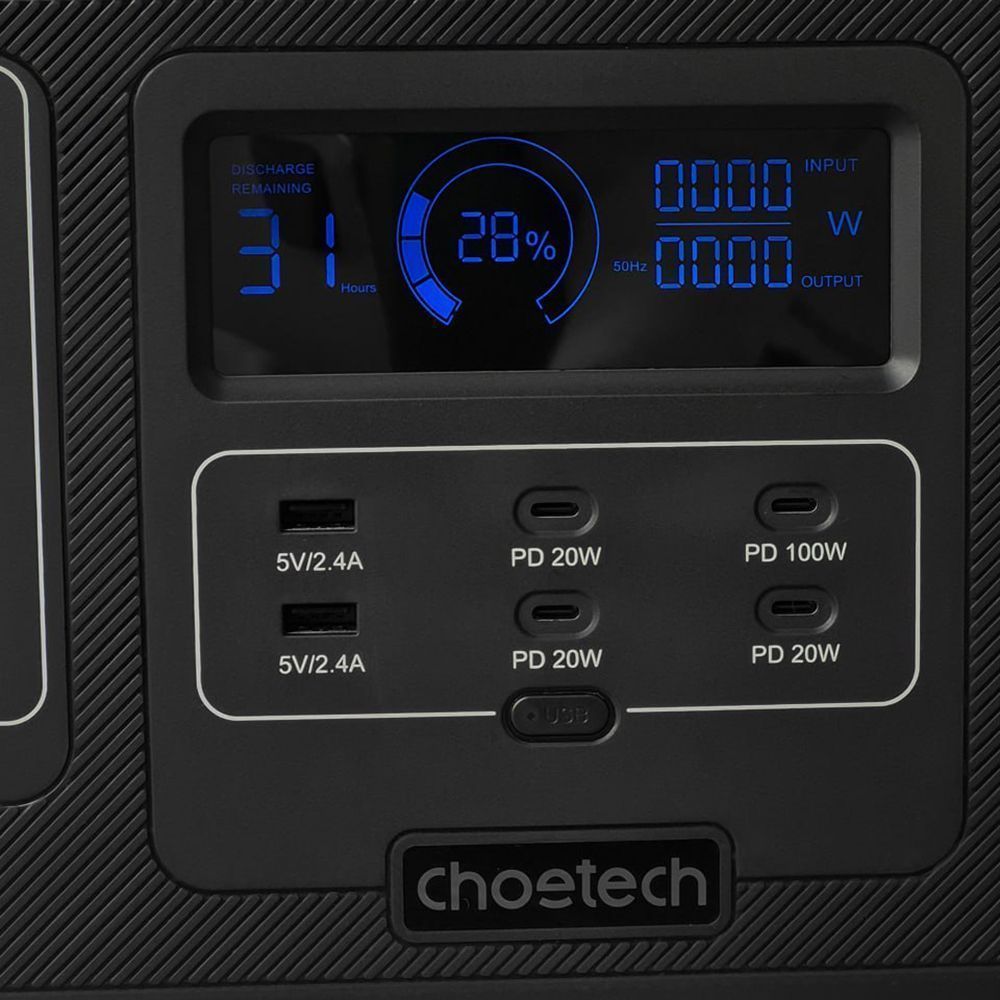 Портативна зарядна станція Choetech 1200W — Придбати в Україні - фото 1
