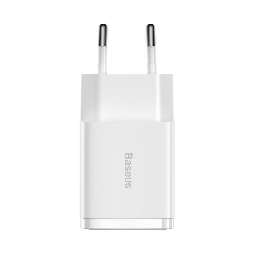 МЗП Baseus Compact 10,5W (2 USB) white на малюнкі №1