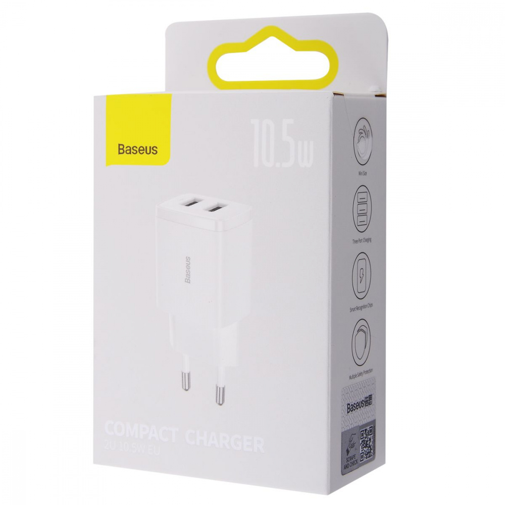 МЗП Baseus Compact 10,5W (2 USB) — Придбати в Україні