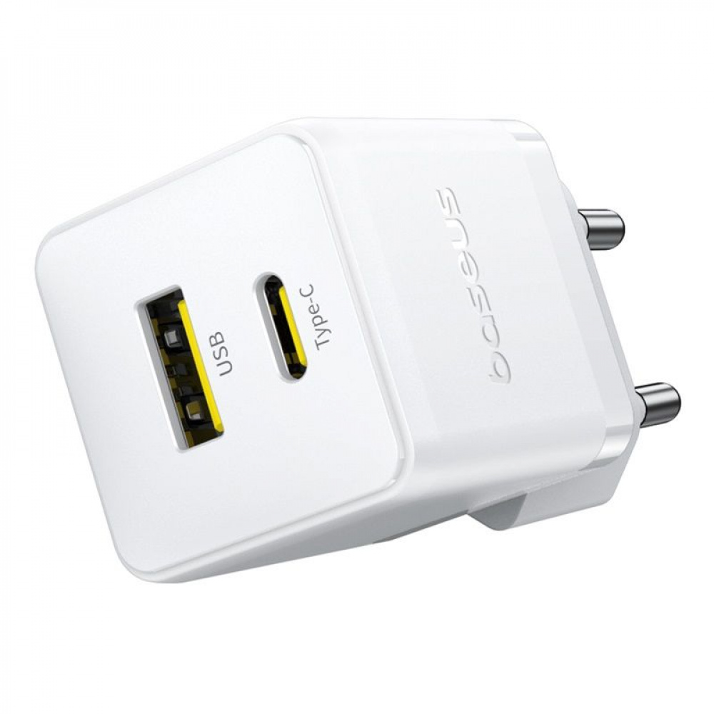 СЗУ Baseus Palm Fast Charger Type-C+USB 20W (With Cable Type-C to Type-C 60W 1m) - фото 12