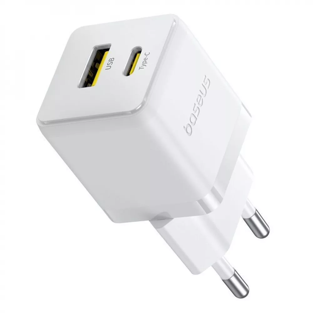 СЗУ Baseus Palm Fast Charger Type-C+USB 20W (With Cable Type-C to Type-C 60W 1m) - фото 14