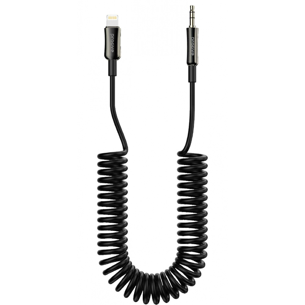 Кабель AUX Proove Steel Spring Lightning to 3.5 (1m) — Придбати в Україні