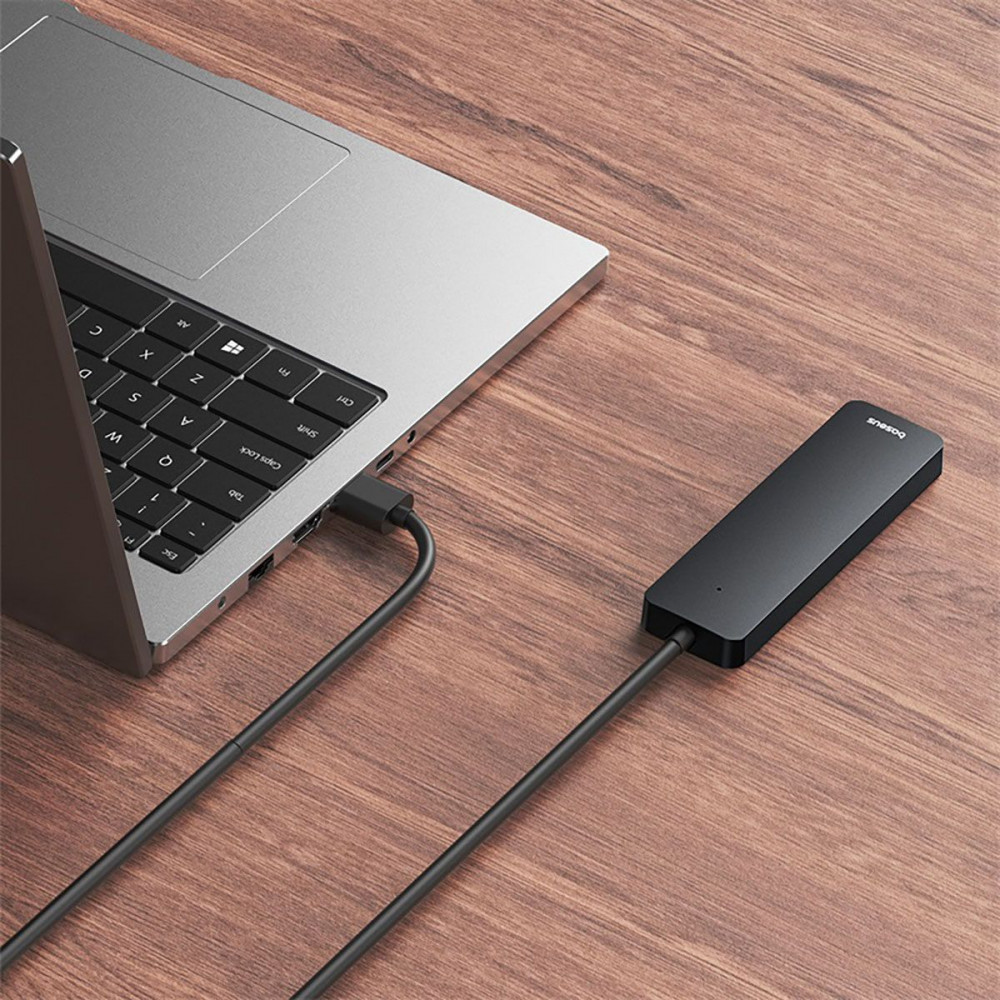 USB-Хаб Baseus UltraJoy Series Lite 15cm (4xUSB3.0) gray (B0005280B811-00) Серый на картинке №9