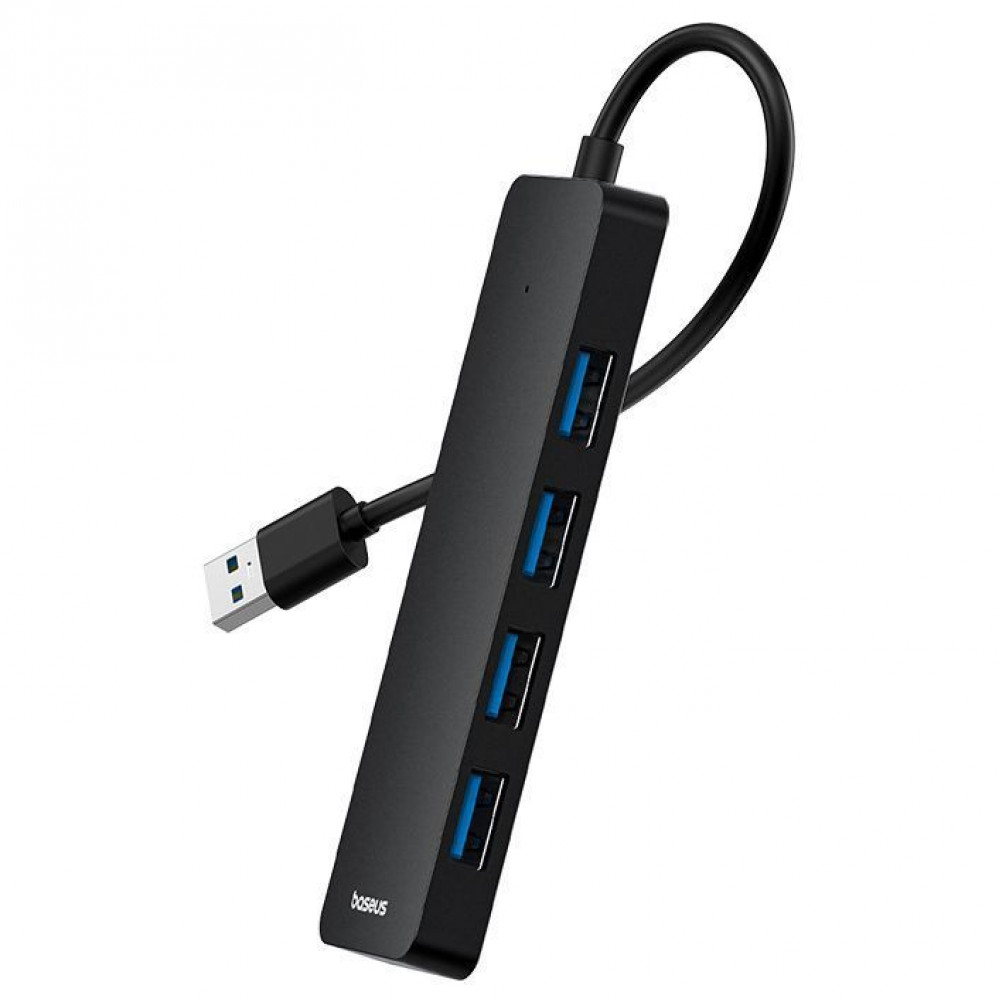 USB-Хаб Baseus UltraJoy Series Lite 15cm (4xUSB3.0) gray (B0005280B811-00) Серый на картинке №5