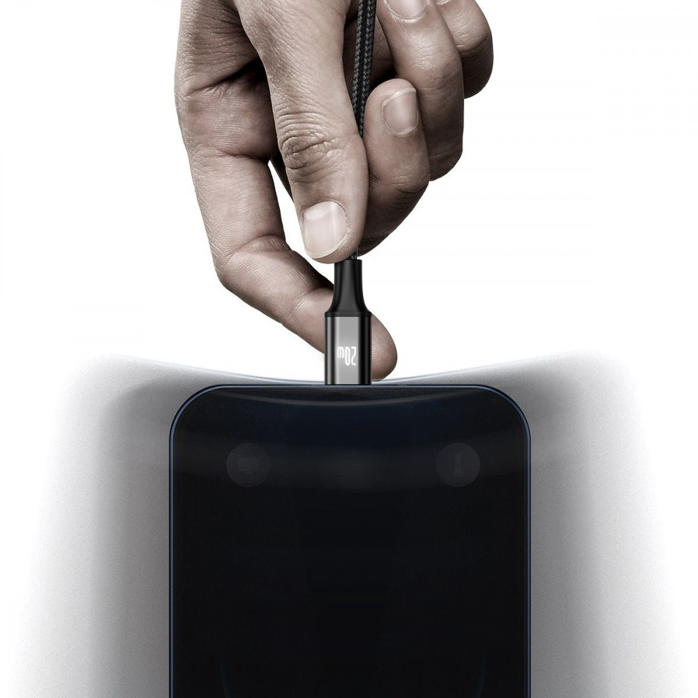 Кабель Baseus Rapid Series 3 in 1 Fast Charging Type-C to Micro USB+Lightning+Type-C 20W (1.5m) — Придбати в Україні - фото 9