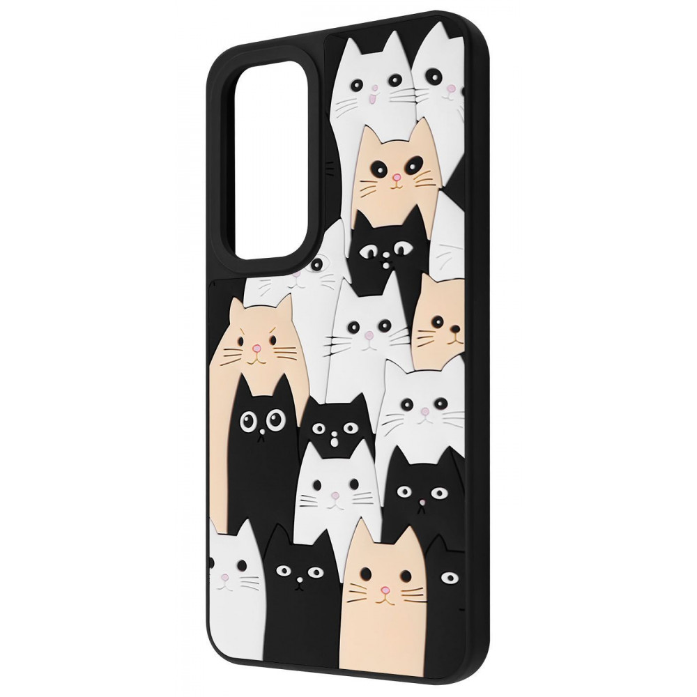 Чохол WAVE Doodle Case Xiaomi Redmi Note 11 4G/Redmi Note 11S cats на малюнкі №1
