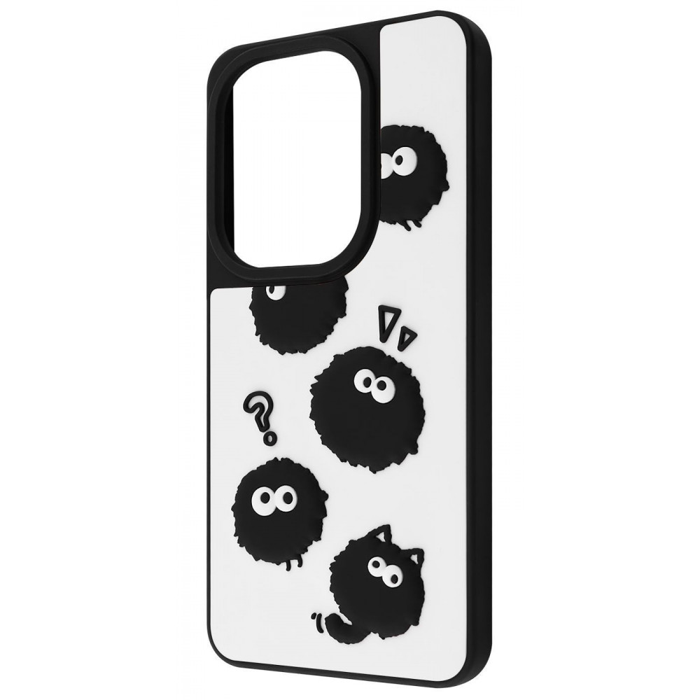Чохол WAVE Doodle Case Xiaomi Redmi Note 13 Pro 4G/Poco M6 Pro 4G/Redmi Note 14s black fluffy на малюнкі №1