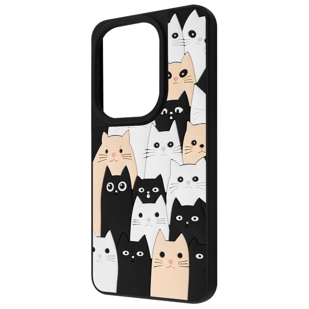 Чохол WAVE Doodle Case Xiaomi Redmi Note 13 Pro 4G/Poco M6 Pro 4G/Redmi Note 14s cats на малюнкі №1