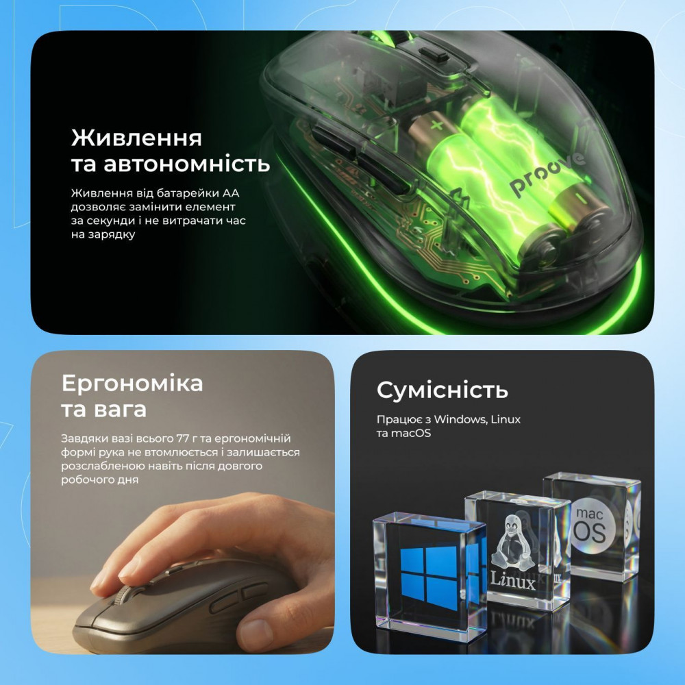 Беспроводная мышь Proove Click - фото 4