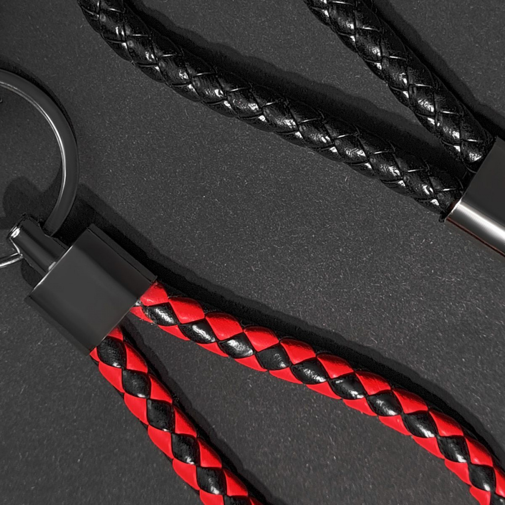 Брелок для ключей leather braided with carabiner - фото 7