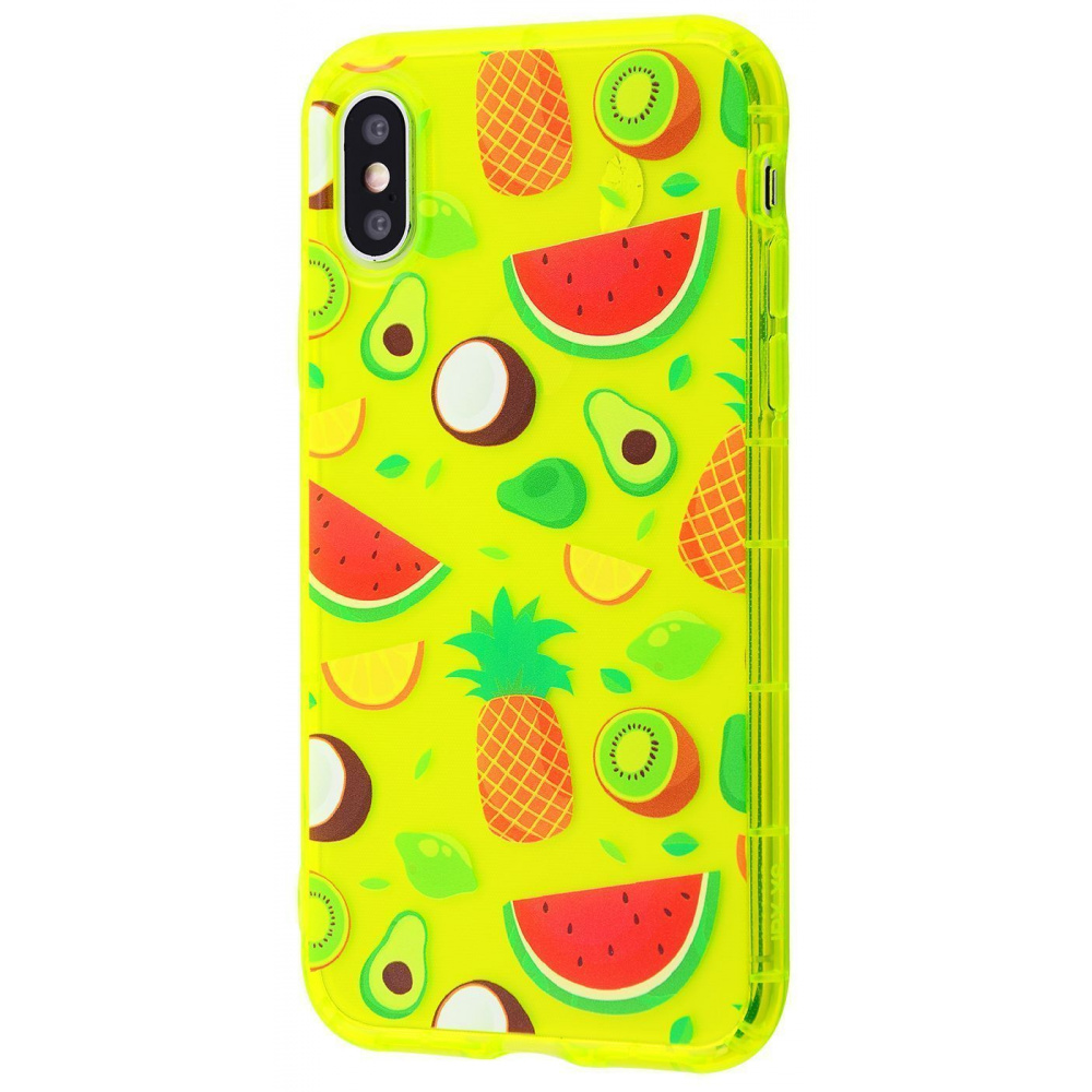 Чехол Fruit Cocktail Case (TPU) iPhone X/Xs - фото 10