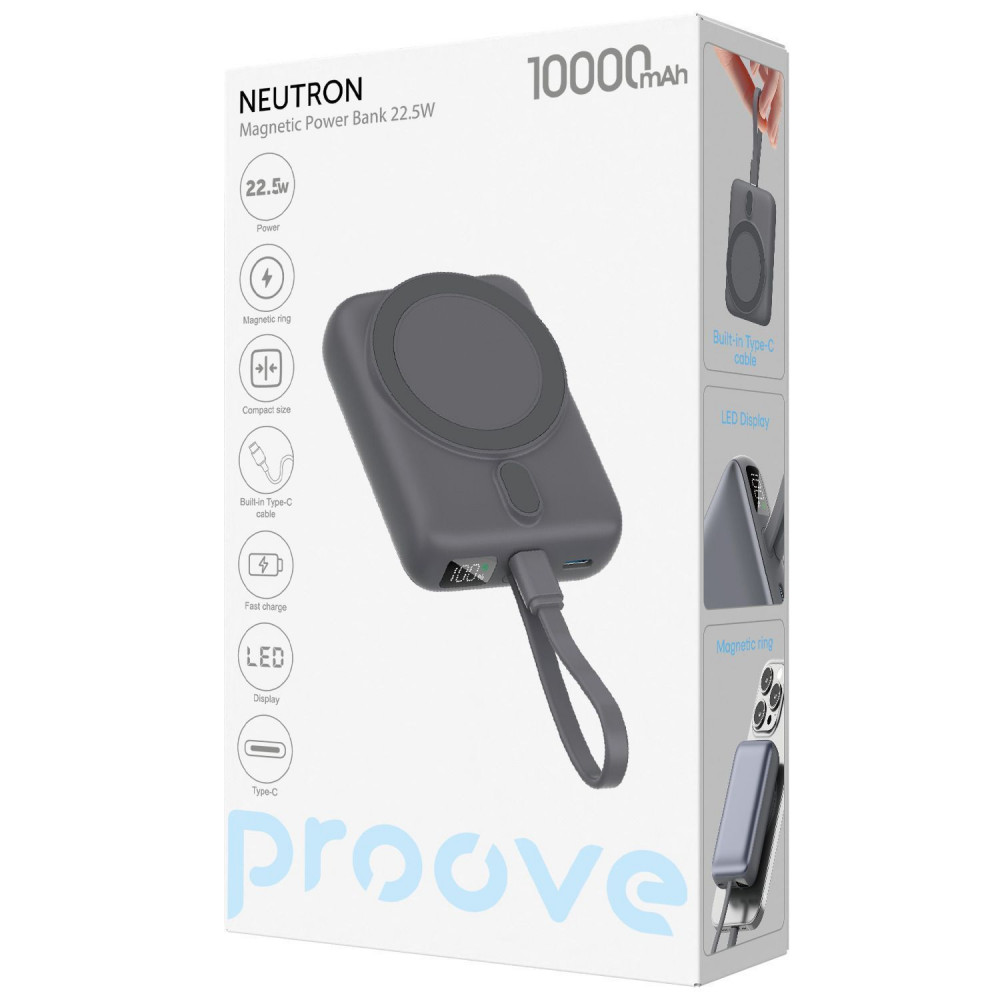 Портативна Батарея Proove Neutron 22.5W 10000mAh purple на малюнкі №2