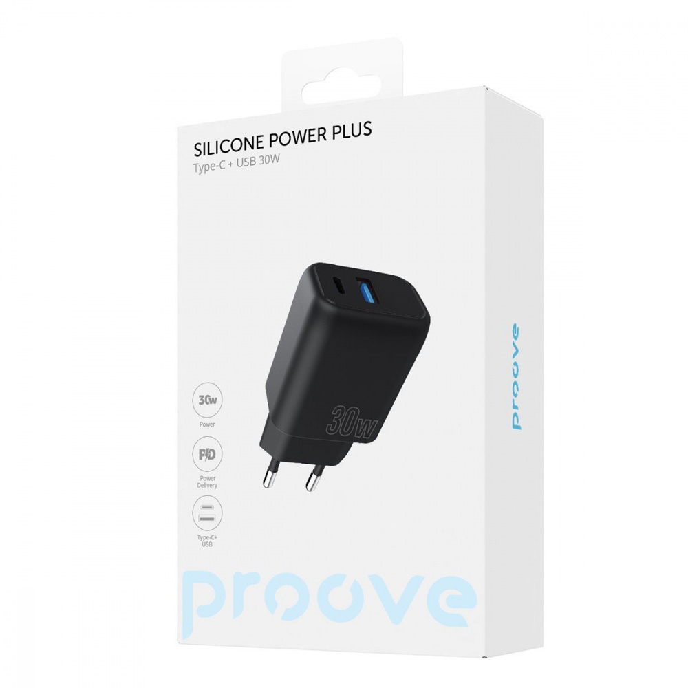 МЗП Proove Silicone Power Plus 30W (Type-C + USB) — Придбати в Україні