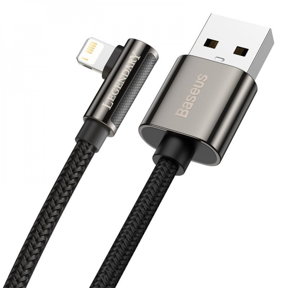 Кабель Baseus Legend Series Fast Charging Elbow Lightning 2.4A (1m) — Придбати в Україні - фото 3