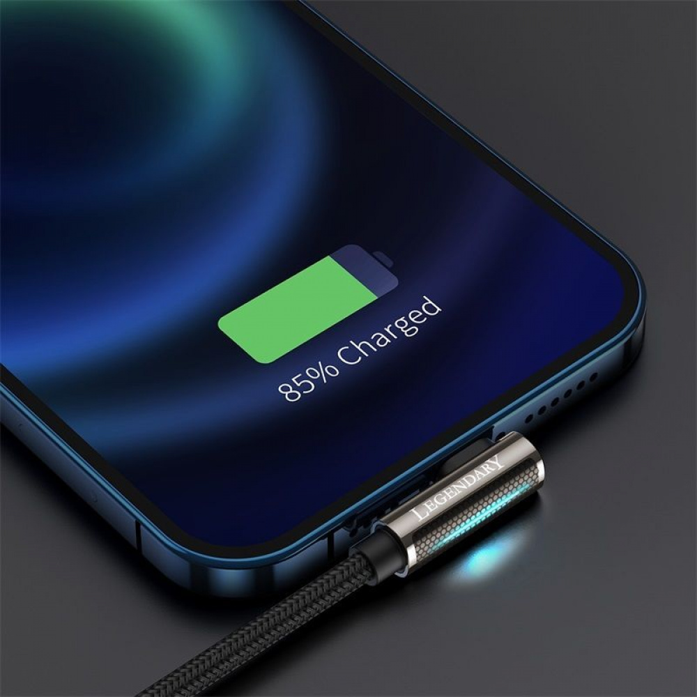 Кабель Baseus Legend Series Fast Charging Elbow Lightning 2.4A (1m) — Придбати в Україні - фото 2