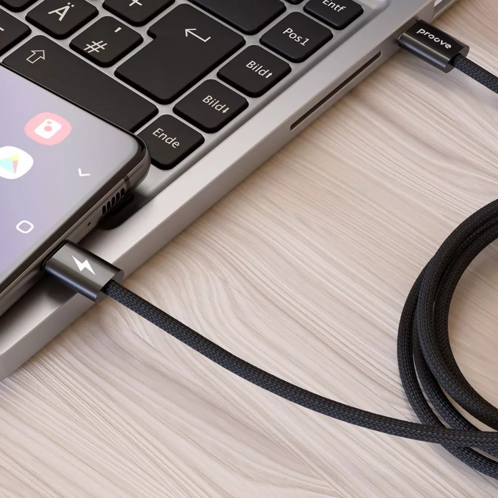 Кабель Proove Energy Stream Type-C to Type-C 60W (1m) - фото 2