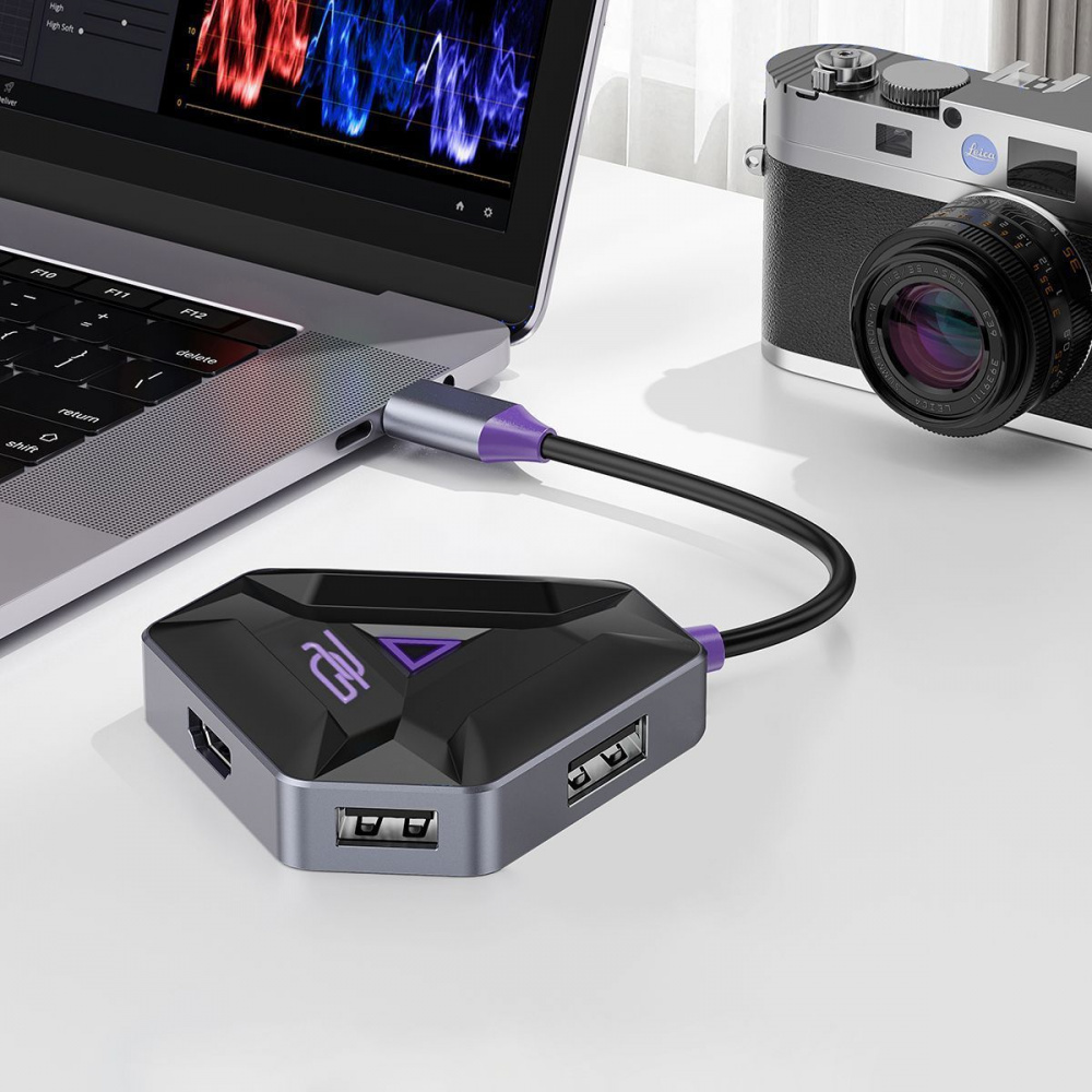 Type-C-Хаб Proove Gaming Spectre (2*USB3.0 + Type-C + PD100W + HDMI) — Придбати в Україні - фото 3