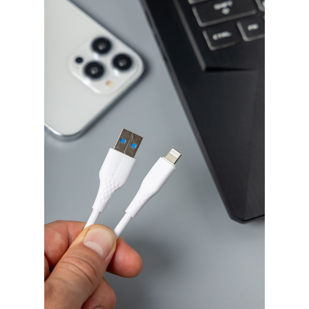 Кабель Proove GridLine USB to Lightning 2.4A (1m) - фото 2