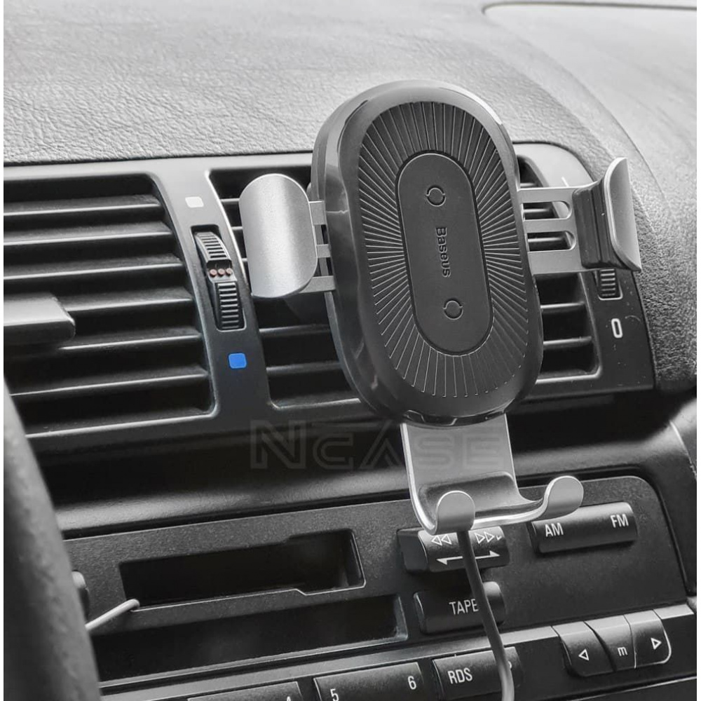Автомобільний тримач з Бездротовим ЗП Baseus Gravity Car Mount (Air Outlet Version) 1.67A 10W — Придбати в Україні - фото 1