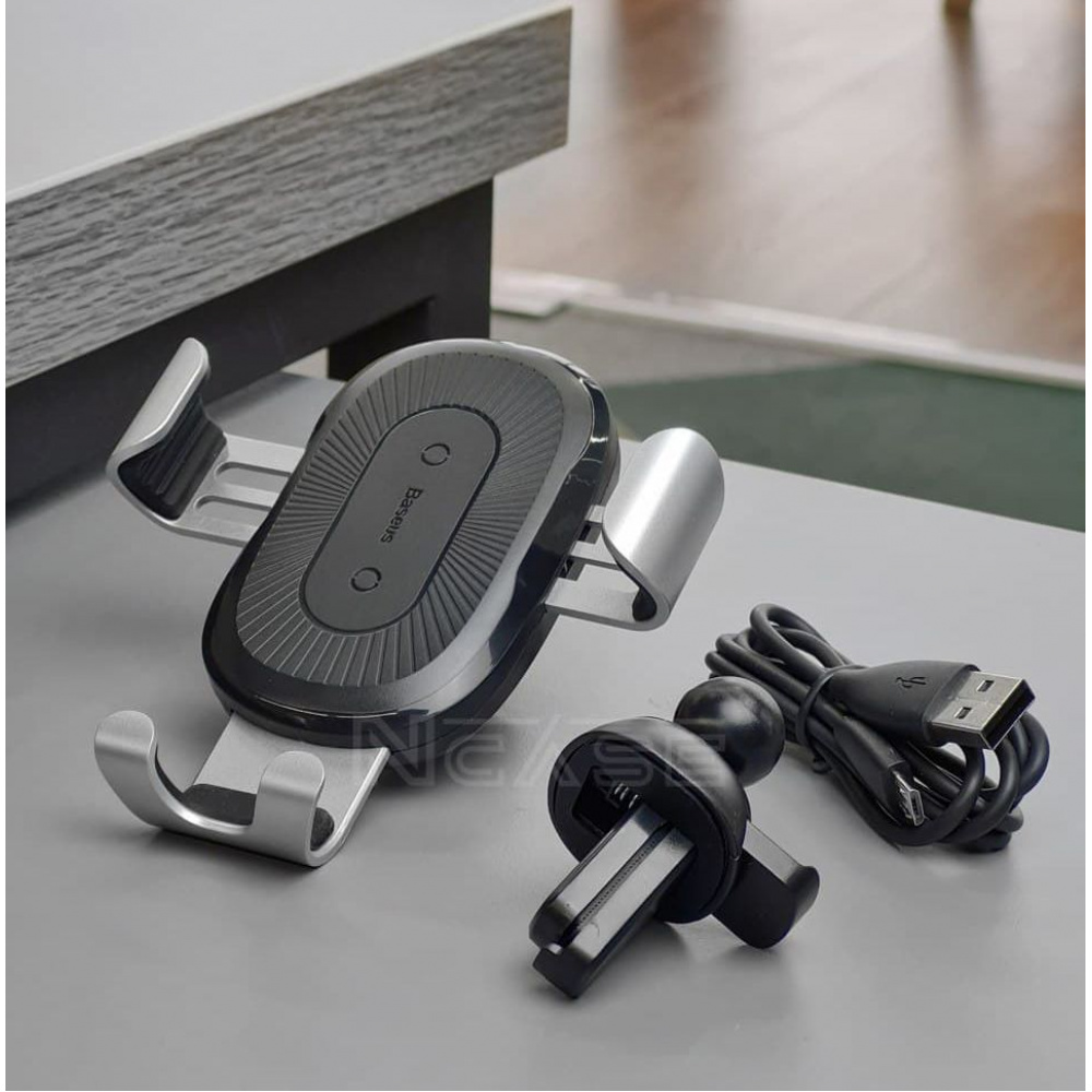 Автомобільний тримач з Бездротовим ЗП Baseus Gravity Car Mount (Air Outlet Version) 1.67A 10W — Придбати в Україні - фото 3