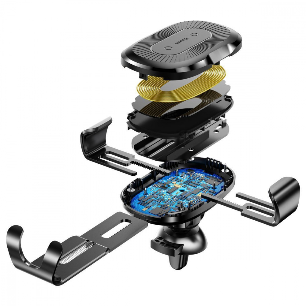 Автомобільний тримач з Бездротовим ЗП Baseus Gravity Car Mount (Air Outlet Version) 1.67A 10W — Придбати в Україні - фото 4