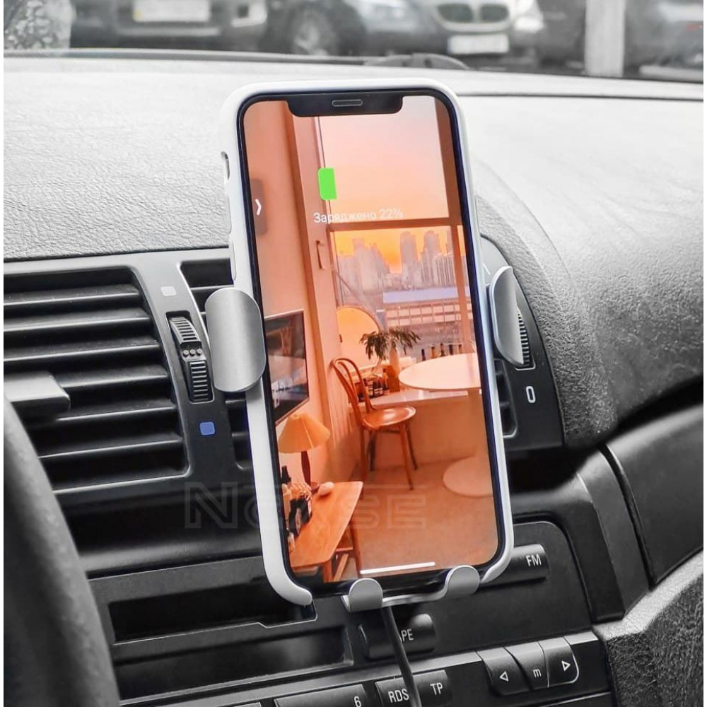 Автомобільний тримач з Бездротовим ЗП Baseus Gravity Car Mount (Air Outlet Version) 1.67A 10W — Придбати в Україні - фото 2