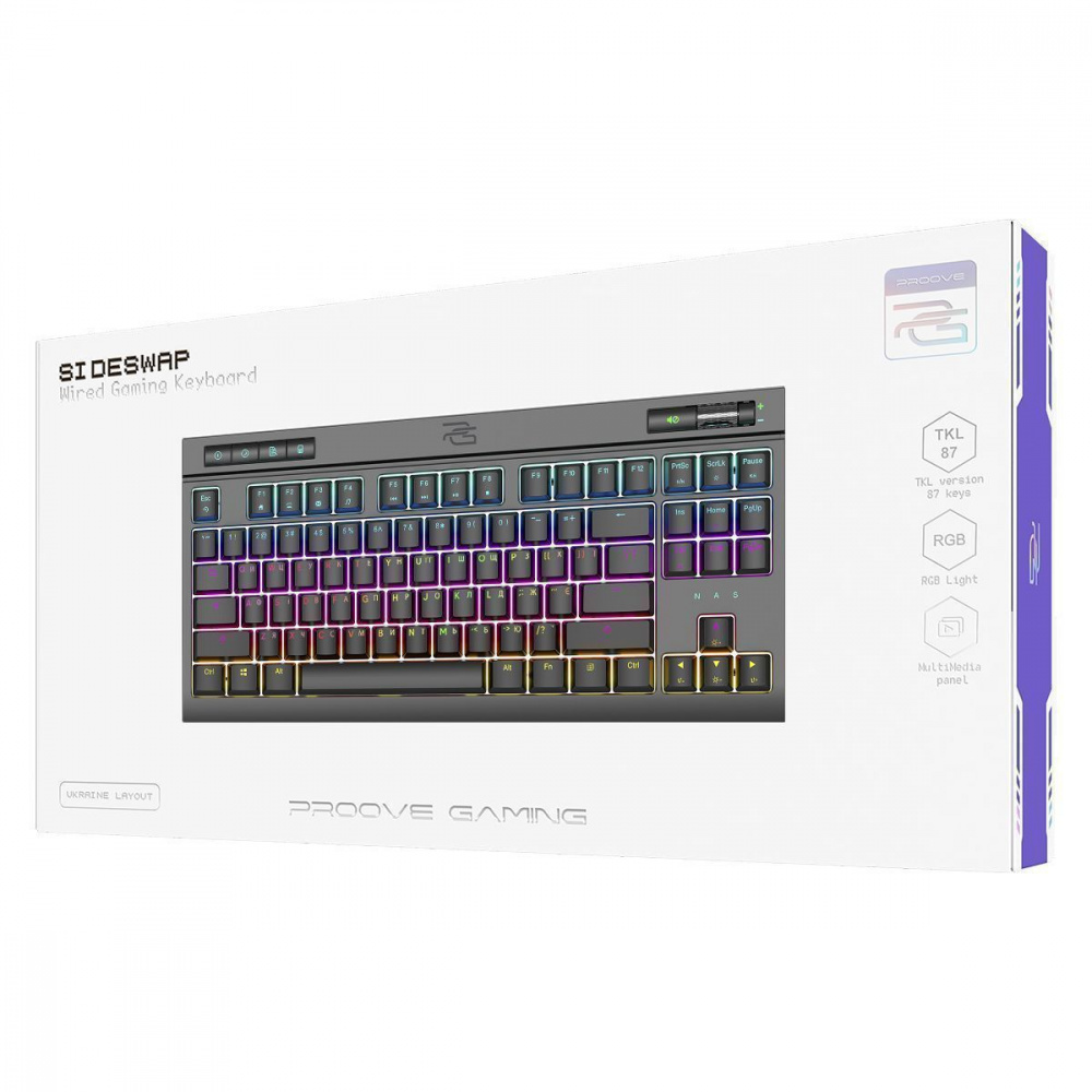 Игровая механическая клавиатура Proove Gaming Sideswap (Ukraine Layout) - фото 1