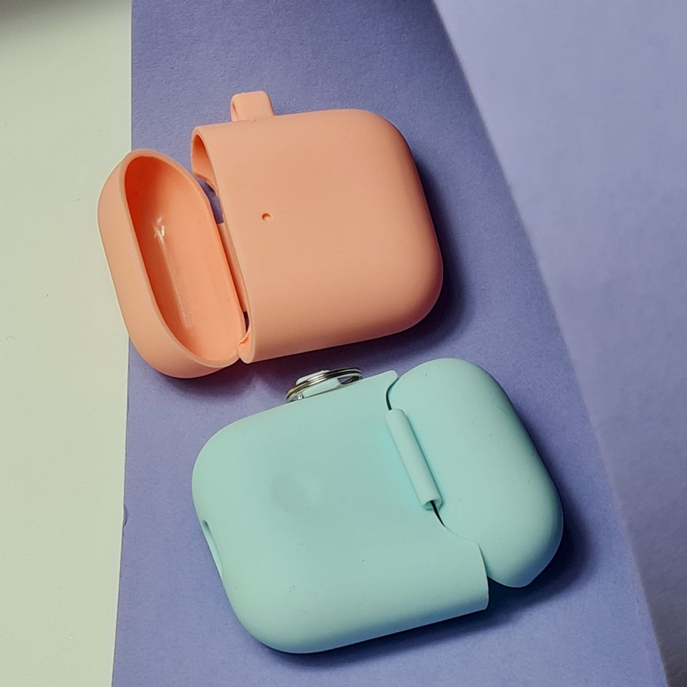Чехол Silicone Case Slim with Carbine for AirPods 2 - фото 6