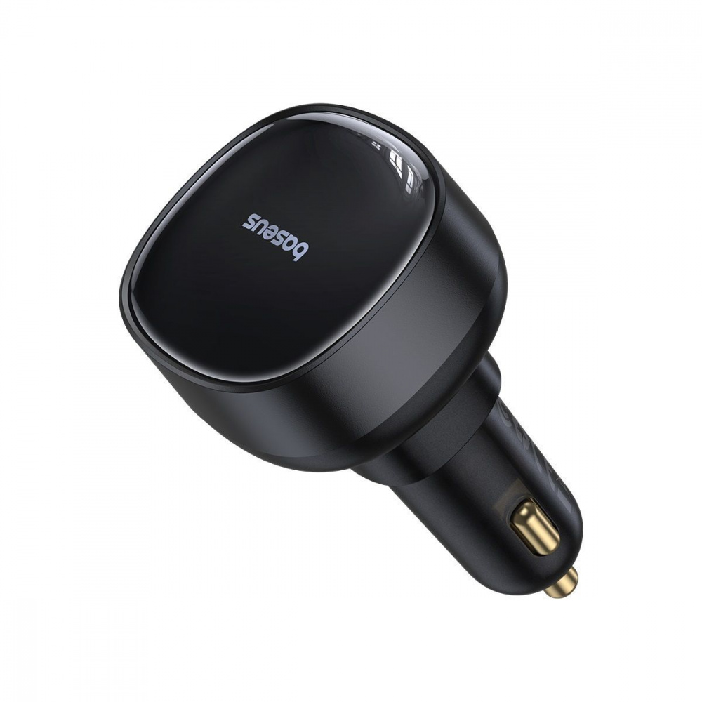 Автомобильное ЗУ Baseus Enjoyment Pro U + Retractable Cable Type-C 60W - фото 3