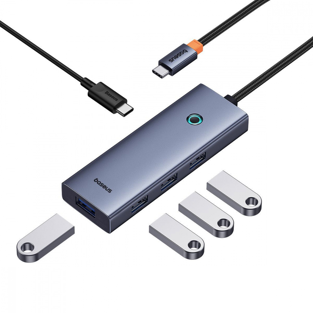 Type-C-Хаб Baseus UltraJoy Series 5-Port (Type-C to USB3.0*4 + PD*1)