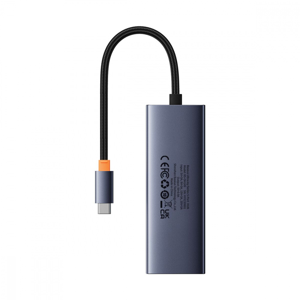 Type-C-Хаб Baseus UltraJoy Series 5-Port (Type-C to USB3.0*4 + PD*1) - фото 4