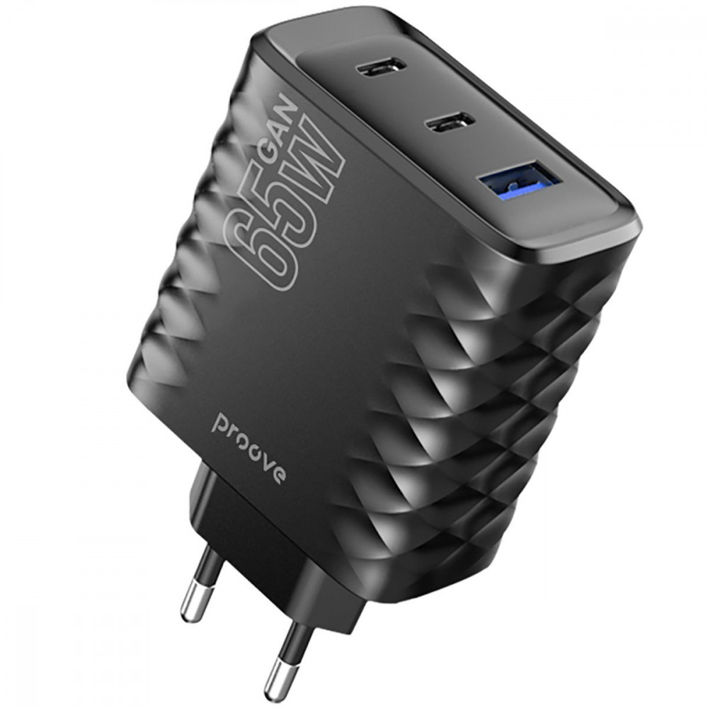 МЗП Proove Speed Surge Gan 65W (USB + 2 Type-C) — Придбати в Україні