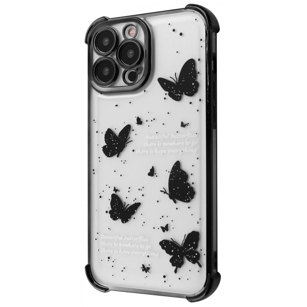 Чохол WAVE Winkie iPhone 15 Pro Max black/butterfly на малюнкі №1