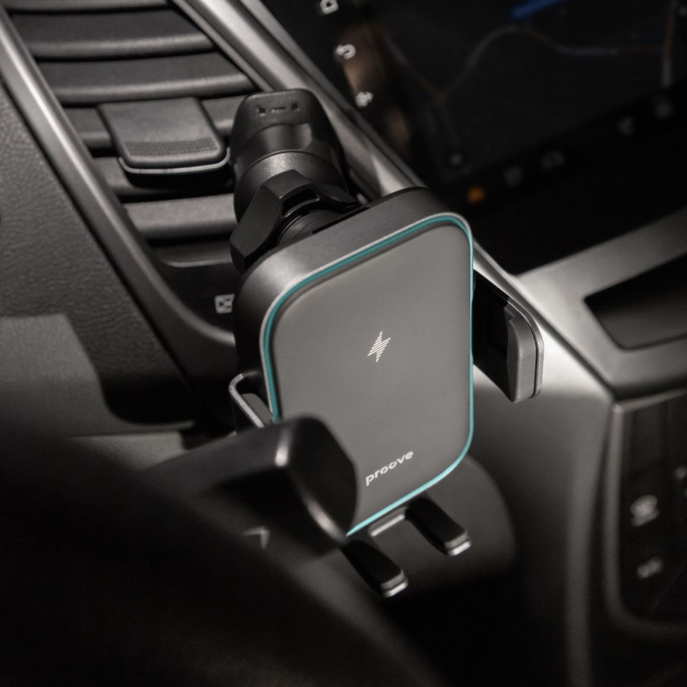 Автодержатель с Беспроводной Зарядкой Proove Triple Clamp Pro 15W - фото 4