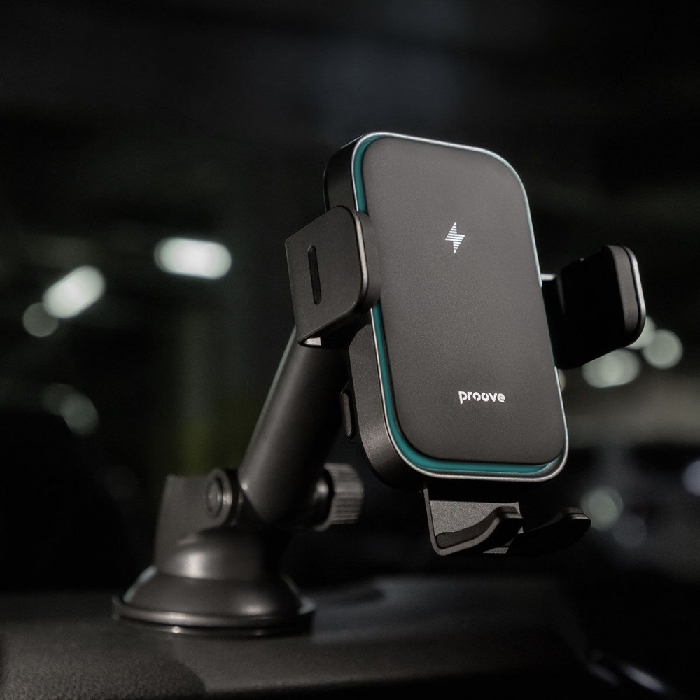 Автодержатель с Беспроводной Зарядкой Proove Triple Clamp Pro 15W - фото 5