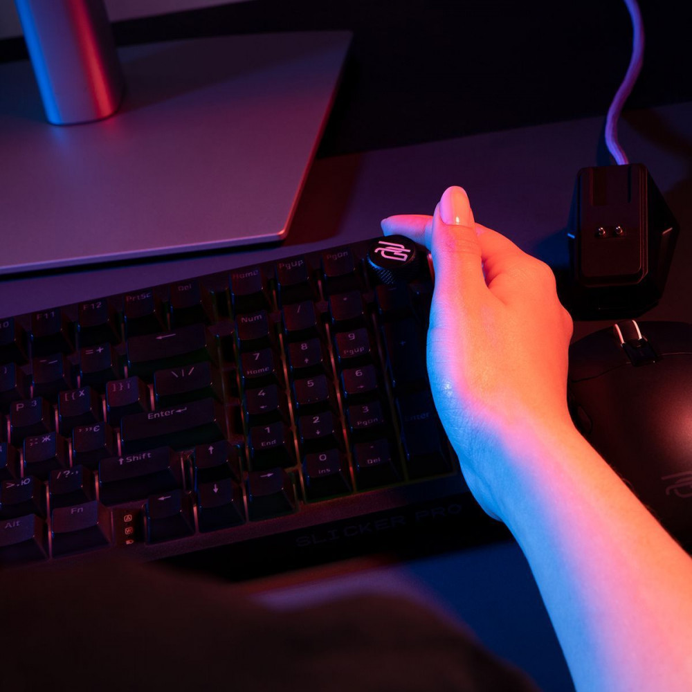 Беспроводная клавиатура Proove Gaming Slicker Pro (Ukraine Layout) white/purple (WKSLP0022417) Белый/фиолетовый на картинке №25