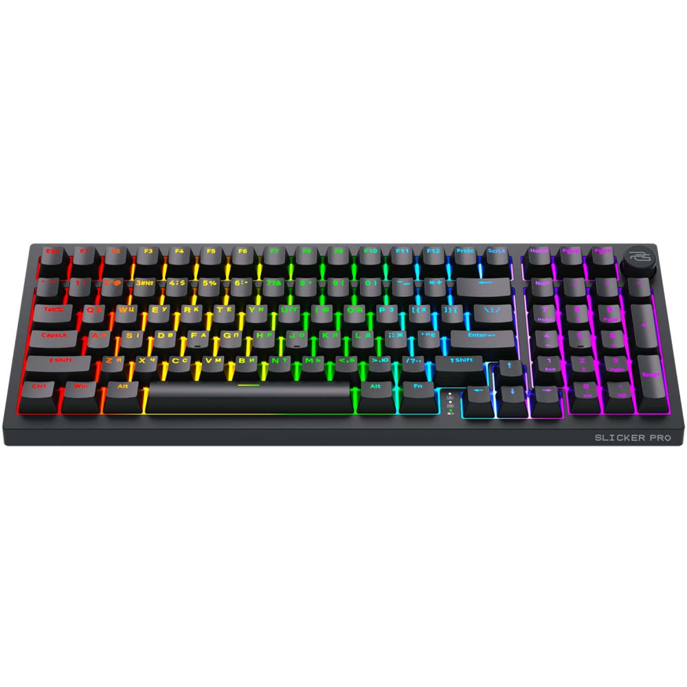 Беспроводная клавиатура Proove Gaming Slicker Pro (Ukraine Layout) white/purple (WKSLP0022417) Белый/фиолетовый на картинке №7