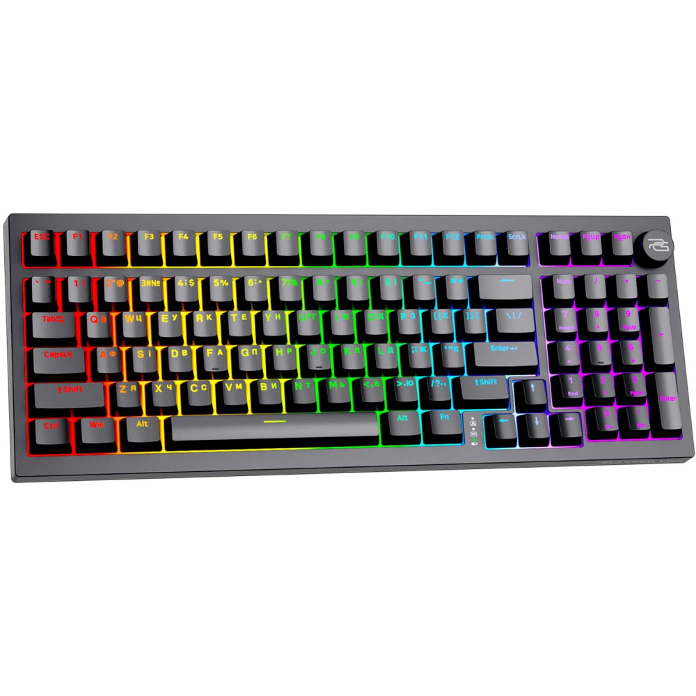 Беспроводная клавиатура Proove Gaming Slicker Pro (Ukraine Layout) white/purple (WKSLP0022417) Белый/фиолетовый на картинке №9